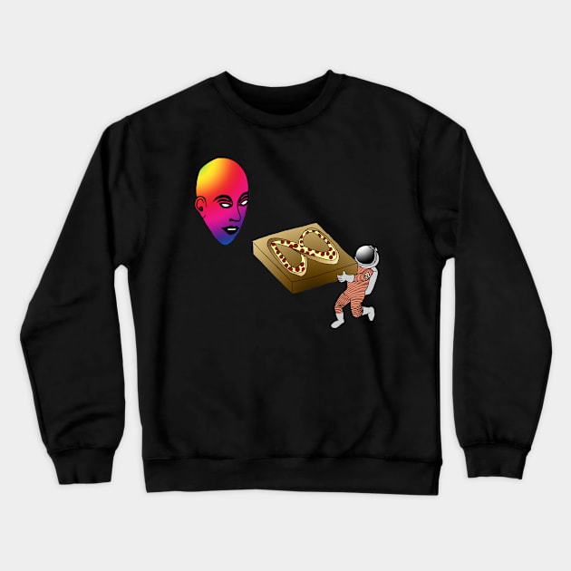 Infinity Pizza Crewneck Sweatshirt by ATOMCultUK